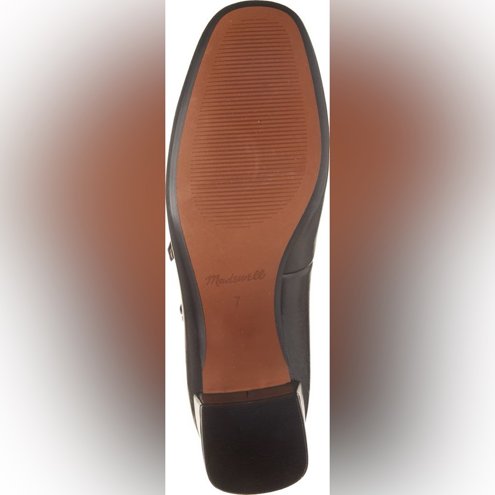 Madewell Nettie Heeled Mary Jane in Black Leather sz 7.5 Women - Picture 8 of 8